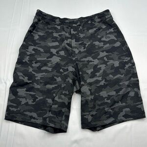 Lululemon Mens Pace Breaker Shorts 9" Black Camo Size Small S Athletic Running